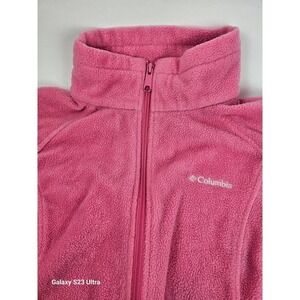 GIRLS, szL, COLUMBIA Fleece Full Zip jacket pink, please see description